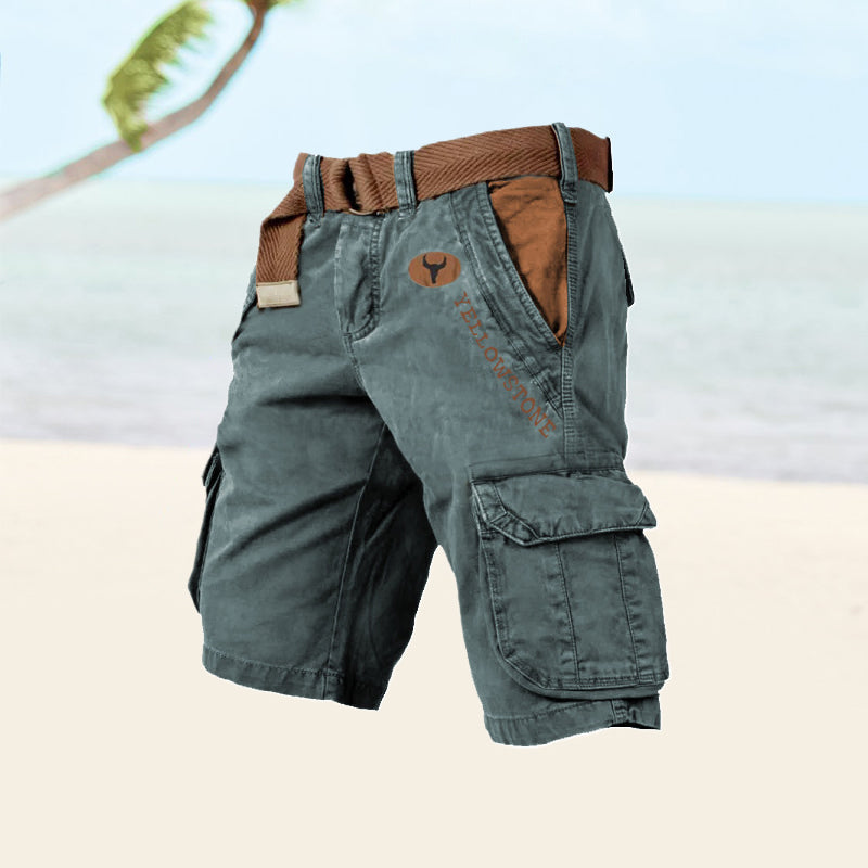 Liam - Men's cargo shorts with several pockets