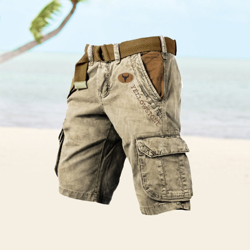 Liam - Men's cargo shorts with several pockets