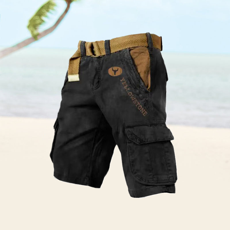 Liam - Men's cargo shorts with several pockets