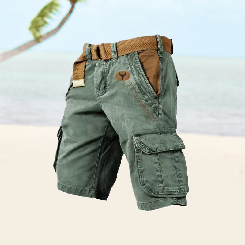 Liam - Men's cargo shorts with several pockets