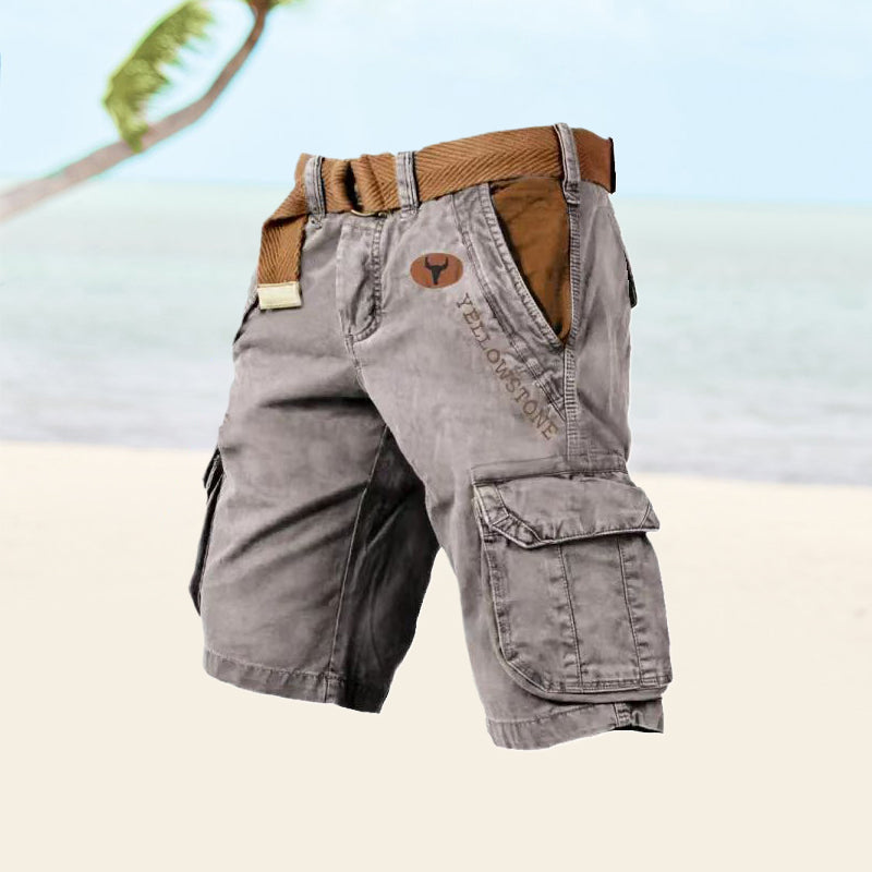 Liam - Men's cargo shorts with several pockets