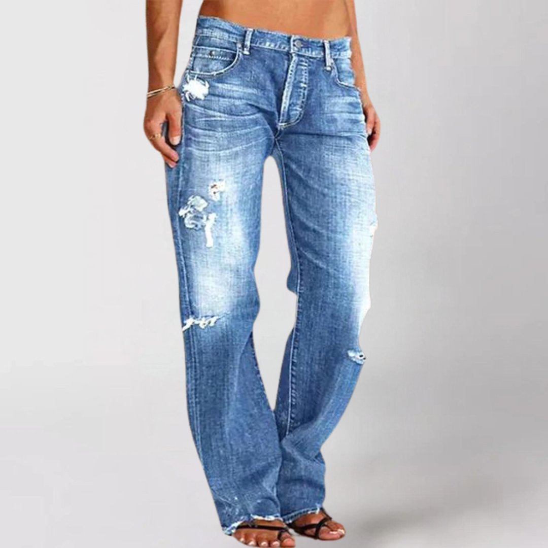 Ruby |  Loose wide-leg denim jeans