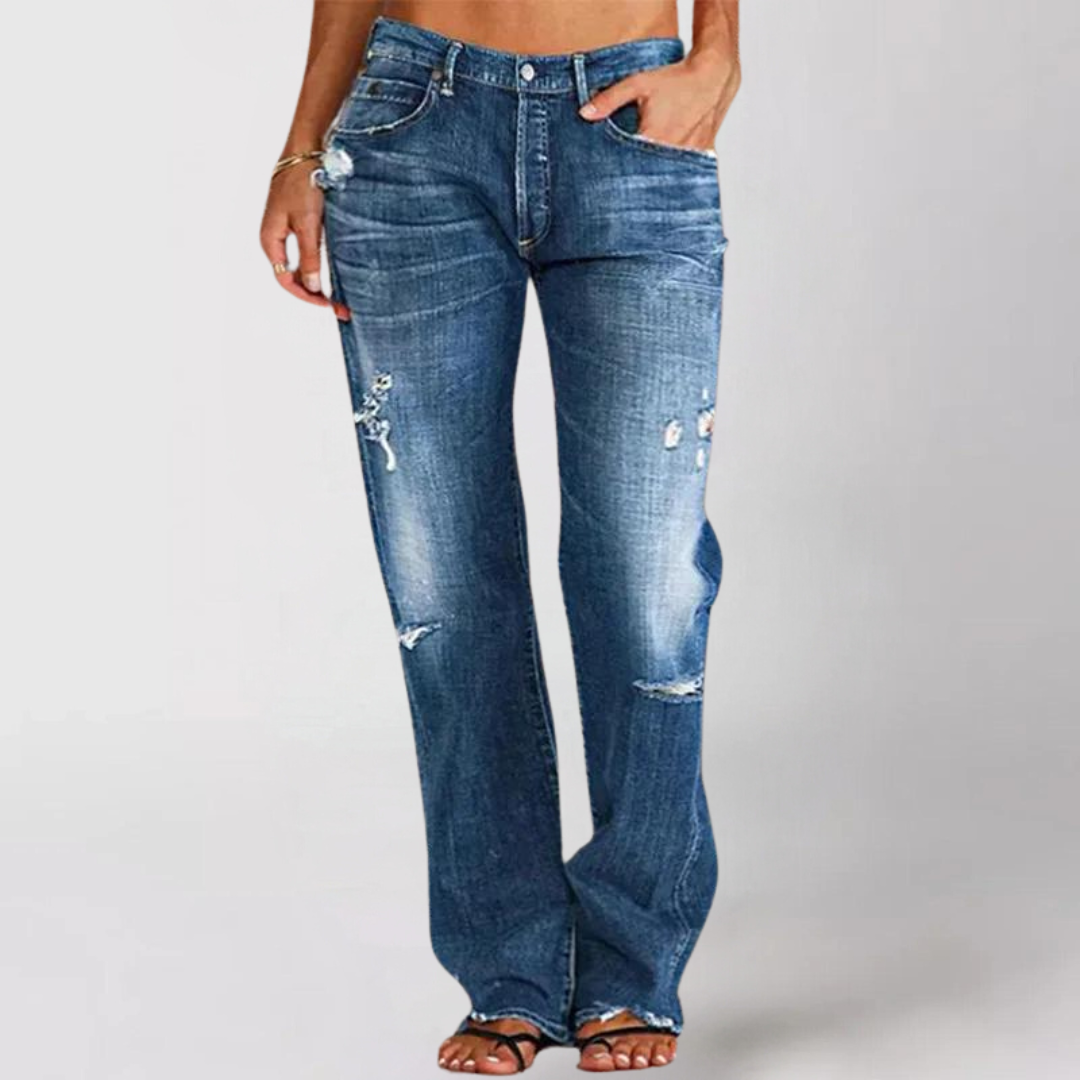 Ruby |  Loose wide-leg denim jeans