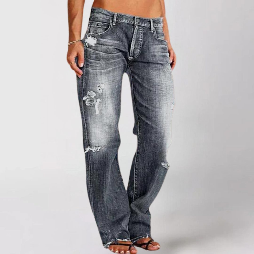 Ruby |  Loose wide-leg denim jeans