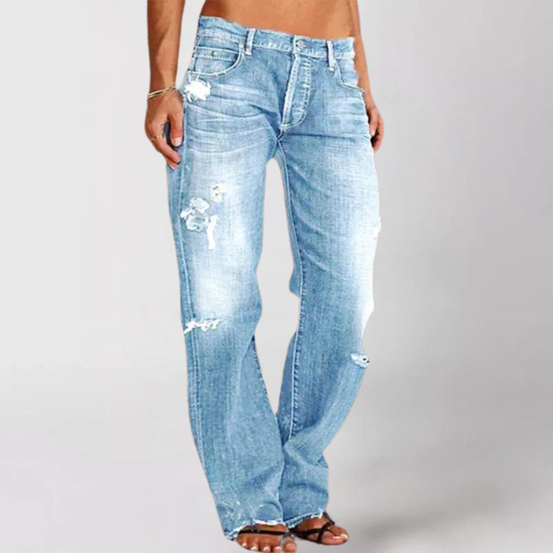 Ruby |  Loose wide-leg denim jeans