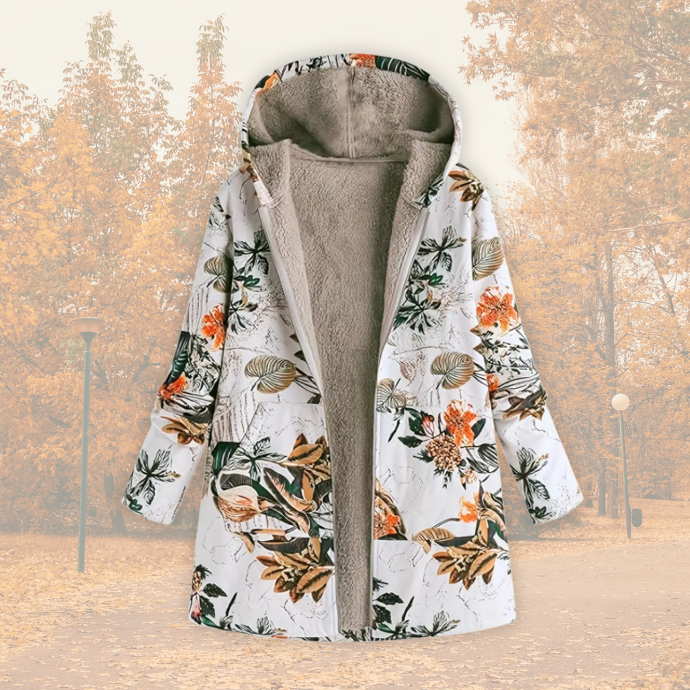 Maeve™ | Camellia warm coat with fleece lining