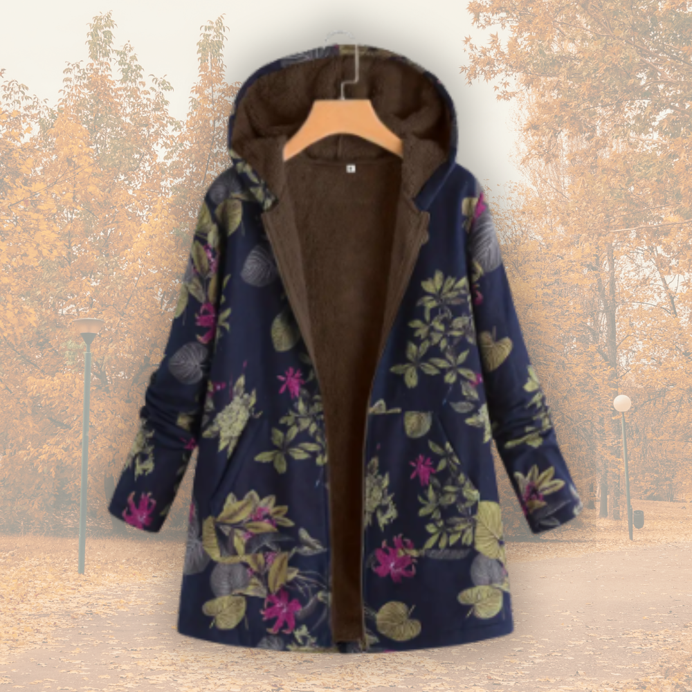 Maeve™ | Camellia warm coat with fleece lining