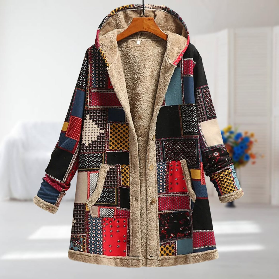 Maeve™ | Camellia warm coat with fleece lining