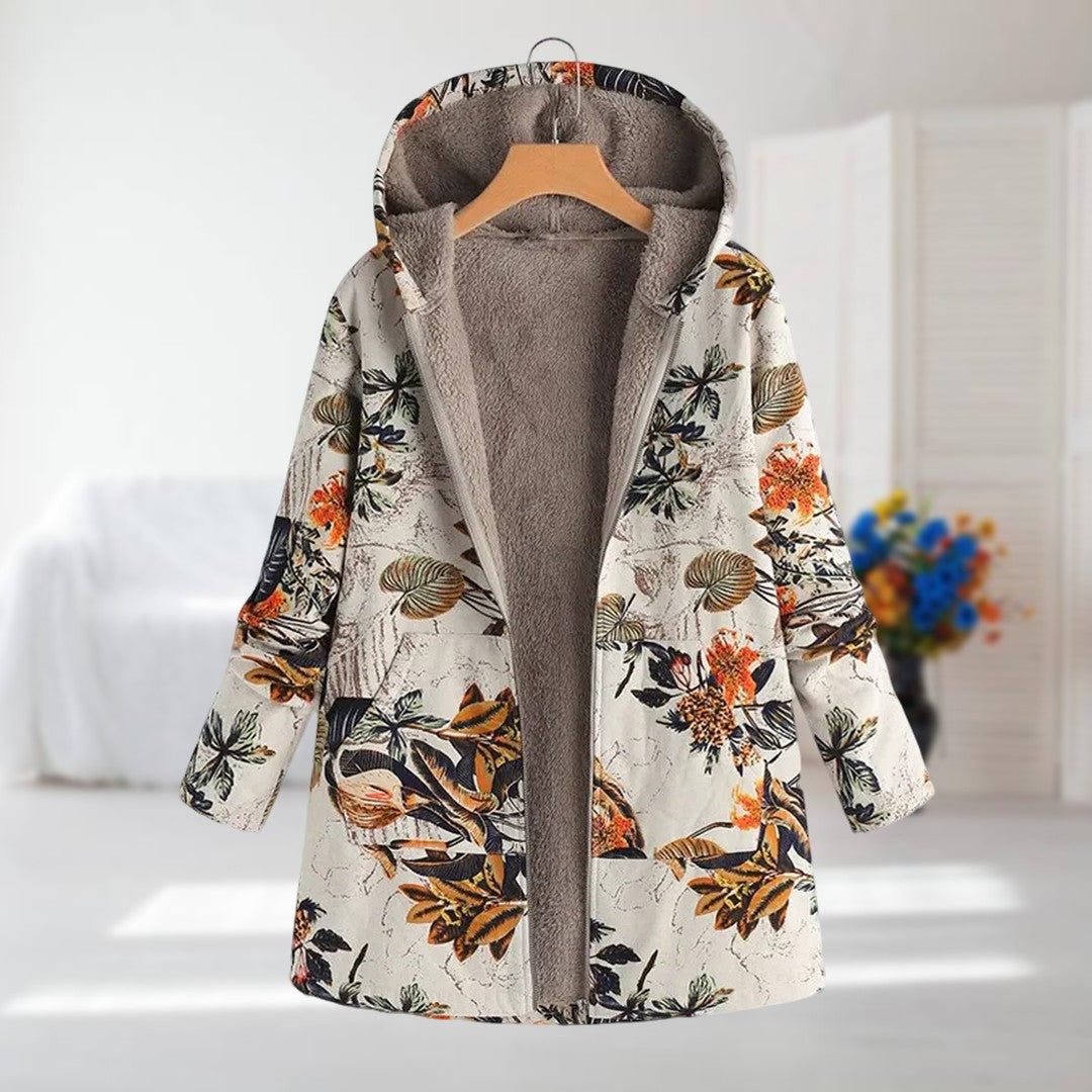 Maeve™ | Camellia warm coat with fleece lining