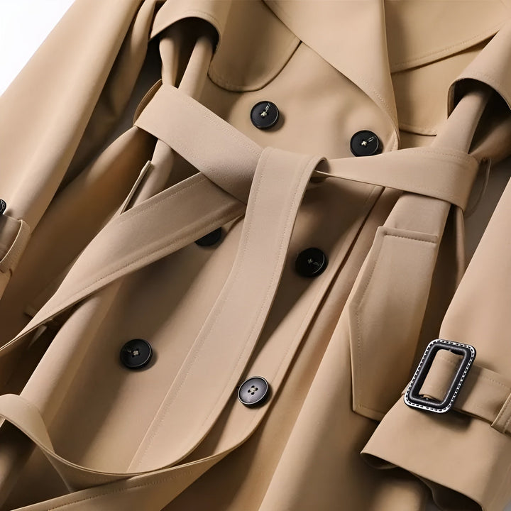 Salonia™ | Vespara – Elegantti Trenchcoat Ajattomalla Tyylillä
