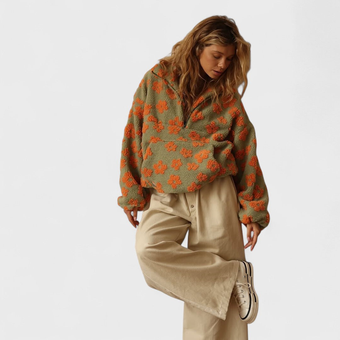 Moira - Polar fleece half zip jacket